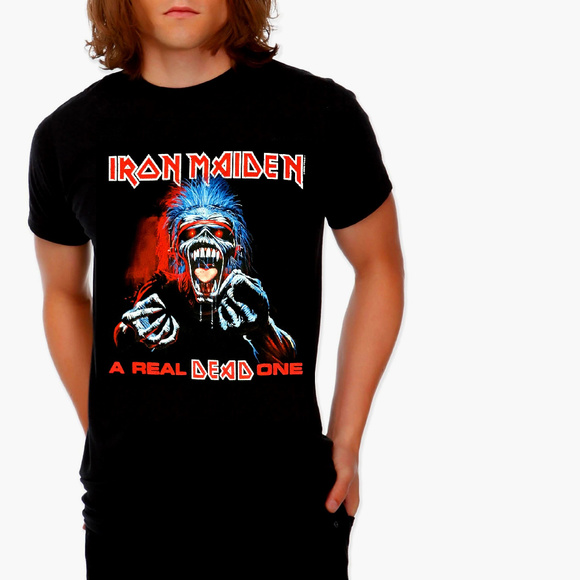 Iron Maiden A Real Dead One metal rock Official cottonT-Shirt 2XL XXL NWT - Picture 1 of 3